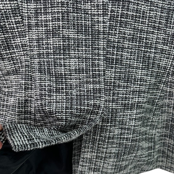 Anne Klein Women's Blazer Jacket Black White Tweed Single Button Size L - Picture 16 of 16